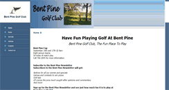Desktop Screenshot of bentpinegolfclub.com