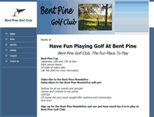 Tablet Screenshot of bentpinegolfclub.com